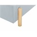 Beliani Cama com estrado Veludo ANET 100x216 Azul Claro