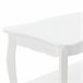 Mesa de centro Pearl Vintage com MDF lacado e prateleira de pinho Branco