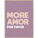 Pintura arte deco MORE AMOR 40x30cm de MARCOMUEBLE LilÁs