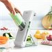 Mandolina Cortadora de Verduras Dobrável 5 em 1 Cinza