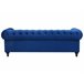 Beliani Conjunto de sofás CHESTERFIELD Azul Marino