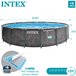 Piscina redonda INTEX Greywood com purificador Cinza