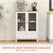 Aparador MDF e Melamina de Madeira HOMCOM Branco