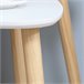 Conjunto de Mesas Auxiliares MDF e Madeira de Pinho HOMCOM 59x39 Branco