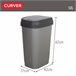 Curver Caixote do lixo com tampa basculante Dual Swing 50L Cinza