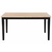 Beliani Mesa de jantar HOUSTON 75x120 Preto