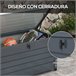 Baú de Armazenamento aço galvanizado Outsunny Cinza