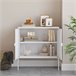 Aparador Castelli com 2 portas de aço perfuradas Branco