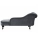 Beliani Chaise longue versão à esquerda Veludo NIMES Azul/ Verde