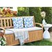 Beliani Almofada de jardim TORBORA 45x45 Branco