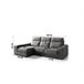 Chaise longue 3 lugares com 3 puffs FULL Antracite