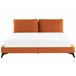 Beliani Cama com estrado Veludo MELLE 196x233 Cinza