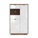 Vitrina de 3 portas Sven 43 Natural/ Branco