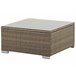 Beliani Conjunto lounge BELVEDERE Castanho