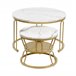 Mesa de centro, mesa auxiliar, mesa auxiliar 70x70 Branco