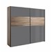 Roupeiro INFINITO portas deslizantes 250x220cm cinza Cinza
