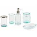 Beliani Conjunto de accesorios de baño AMARGA Verde
