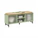 Banco para sapatos com portas deslizantes FSR115-GR SoBuy Verde