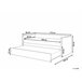 Beliani Cama com estrado Bouclé TROYES 99x213 Bege