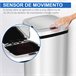 Caixote de Lixo Aço Inoxidável e ABS HOMCOM, casa - cozinha Prata