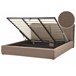 Beliani Cama baú Bouclé BAJONNA 204x235 Cinza
