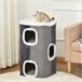 Barril Arranhador para Gatos Cinza