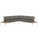 Beliani Conjunto lounge POSITANO Cinza Escuro