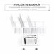 Banco Baloiço Jardim madeira de Álamo Outsunny 125x68 Branco