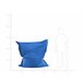 Beliani Pufe grande FUZZY Azul