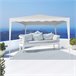 Gazebo de jardim em poliéster branco Aktive Garden Branco