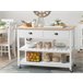 Beliani Carrinho de cozinha NAVARINO 120 Branco