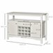 Aparador de Cozinha MDF HOMCOM, casa - móveis de armazenamento Branco