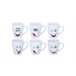 Caneca SONRISAS sortido 300ml material de grés Branco