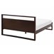 Beliani Cama com estrado Pinho GIULIA 165x213 Castanho