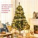 Árvore de Natal Plástico e Aço HOMCOM, casa - natal Verde