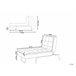 Beliani Chaise longue Terciopelo LOIRET Bege
