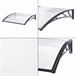 Toldo exterior Mellerud  para portas com proteção  policarbonato 120x100 Transparente