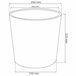 Pote de 8,7 litros com cubilete Antracite