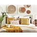 Beliani Almofada decorativa LYNCHIS 45x45 Amarelo