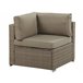 Beliani Conjunto lounge BELVEDERE Castanho
