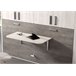 Secretária dobrável TWIN 98cm branco Cinza