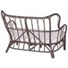 Beliani Conjunto lounge Rattan/vime BRINDISI Castanho