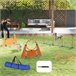 Conjunto de Treino e Agilidade ABS, PE, Tecido Oxford PawHut Laranja