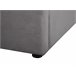 Beliani Cama com armazenamento Veludo LUBBON 210x217 Cinza