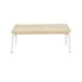 Mesa de centro elevatória Padma 120x60 Branco/ Madeira