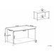 Beliani Mesa de centro GLOSTER 77x47 Preto