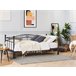 Beliani Cama com estrado Metal TULLE 102x209 Preto