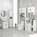 Coluna de Casa de Banho MDF Branco