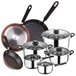 Bateria de cozinha de 8 peças Multicor