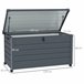 Baú de Armazenamento aço galvanizado Outsunny Cinza